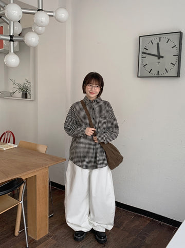 Hochi Wide Balloon Cotton Pants